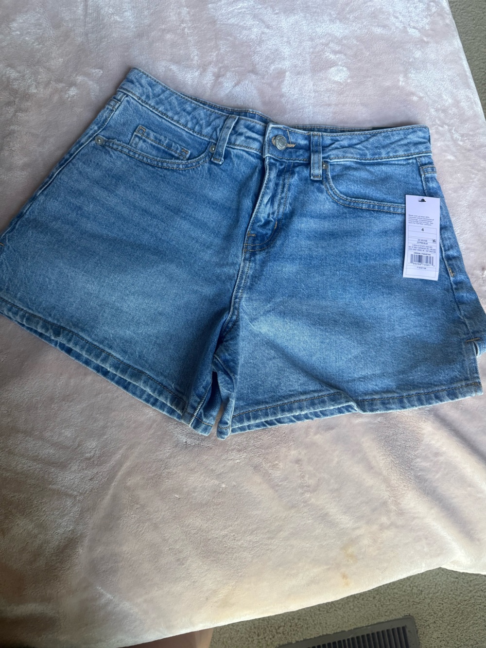 wild fable Light Blue High-Rise Denim Shorts
